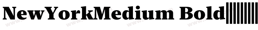 NewYorkMedium Bold字体字体转换